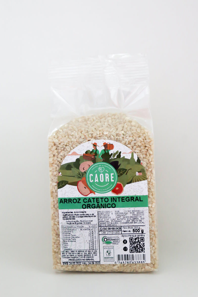 Arroz Cateto Integral Orgânico 500g